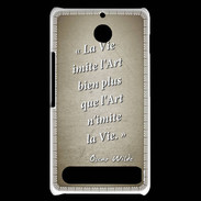 Coque Sony Xperia E1 Vie art Sepia Citation Oscar Wilde