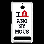 Coque Sony Xperia E1 I love anonymous