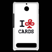 Coque Sony Xperia E1 I love Cards Club