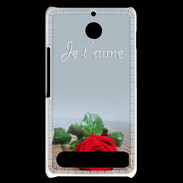 Coque Sony Xperia E1 Belle rose PR