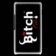 Coque Sony Xperia E1 Bitch Cola fond noir