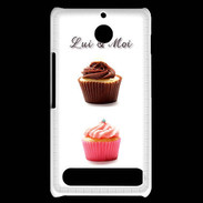 Coque Sony Xperia E1 Cupcake lui et moi PR
