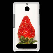 Coque Sony Xperia E1 Belle fraise PR