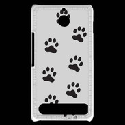 Coque Sony Xperia E1 pattes de chats/chiens 2