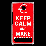 Coque Sony Xperia E1 Keep Calm Make money Rouge