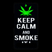 Coque Sony Xperia E1 Keep Calm Smoke Noir