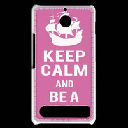 Coque Sony Xperia E1 Keep Calm Be a Pirate Rose