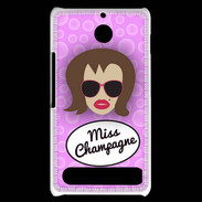 Coque Sony Xperia E1 Miss Champagne Chatain