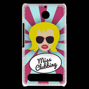 Coque Sony Xperia E1 Miss Clubbing Blonde