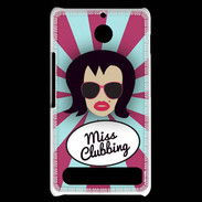 Coque Sony Xperia E1 Miss Clubbing Brune