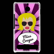 Coque Sony Xperia E1 Miss Cougar Blonde