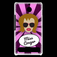 Coque Sony Xperia E1 Miss Cougar Rousse