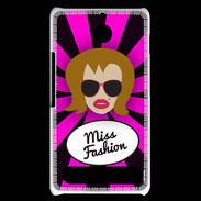 Coque Sony Xperia E1 Miss Fashion Rousse