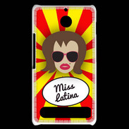 Coque Sony Xperia E1 Miss Latina Chatain