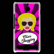 Coque Sony Xperia E1 Miss Shopping Blonde
