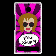Coque Sony Xperia E1 Miss Shopping Rousse