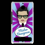 Coque Sony Xperia E1 Mister Beau gosse Brun
