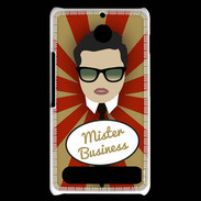 Coque Sony Xperia E1 Mister Business Brun