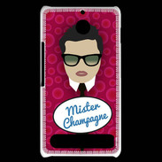 Coque Sony Xperia E1 Mister Champagne Brun