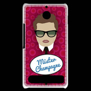 Coque Sony Xperia E1 Mister Champagne Chatain