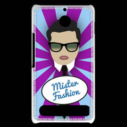 Coque Sony Xperia E1 Mister Fashion Brun