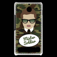 Coque Sony Xperia E1 Mister Soldier Chatain