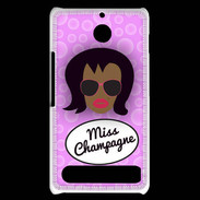 Coque Sony Xperia E1 Miss Champagne Black