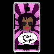 Coque Sony Xperia E1 Miss Cougar Black