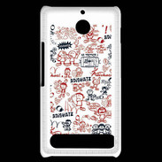 Coque Sony Xperia E1 Adishatz All Over Rugby