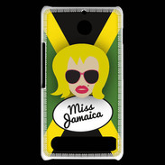 Coque Sony Xperia E1 Miss Jamaica Blonde
