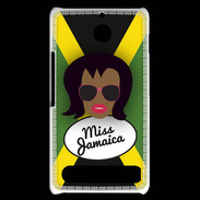 Coque Sony Xperia E1 Miss Jamaica Black