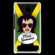 Coque Sony Xperia E1 Miss Jamaica Brune
