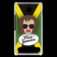 Coque Sony Xperia E1 Miss Jamaica Chatain