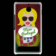 Coque Sony Xperia E1 Miss Portugal Blonde