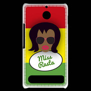 Coque Sony Xperia E1 Miss Rasta Black