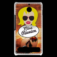 Coque Sony Xperia E1 Miss Réunion Blonde