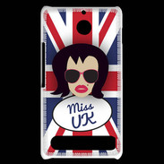 Coque Sony Xperia E1 Miss UK Brune