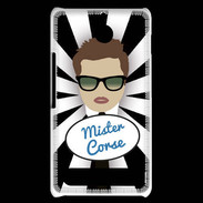 Coque Sony Xperia E1 Mister Corse Chatain