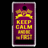 Coque Sony Xperia E1 Keep Calm and Be the First Rose