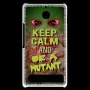 Coque Sony Xperia E1 Keep Calm and Be Mutant