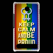 Coque Sony Xperia E1 Keep Calm and Be proud Women Gay