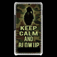 Coque Sony Xperia E1 Keep Calm and Grenade Camouflage