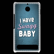 Coque Sony Xperia E1 I have Swag bleu ZG