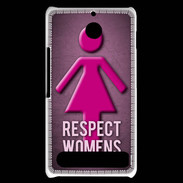 Coque Sony Xperia E1 Respect Women ZG