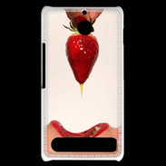 Coque Sony Xperia E1 Plaisir et fraise PR20