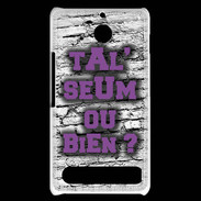 Coque Sony Xperia E1 Ta l'seum ou bien Violet