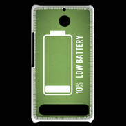 Coque Sony Xperia E1 Low Battery vert ZG