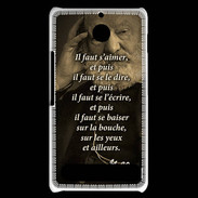 Coque Sony Xperia E1 Il faut aimer VH ZG
