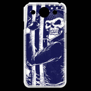 Coque LG G Pro Tête de mort Biker USA