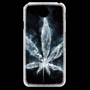 Coque LG G Pro Feuille de cannabis en fumée
